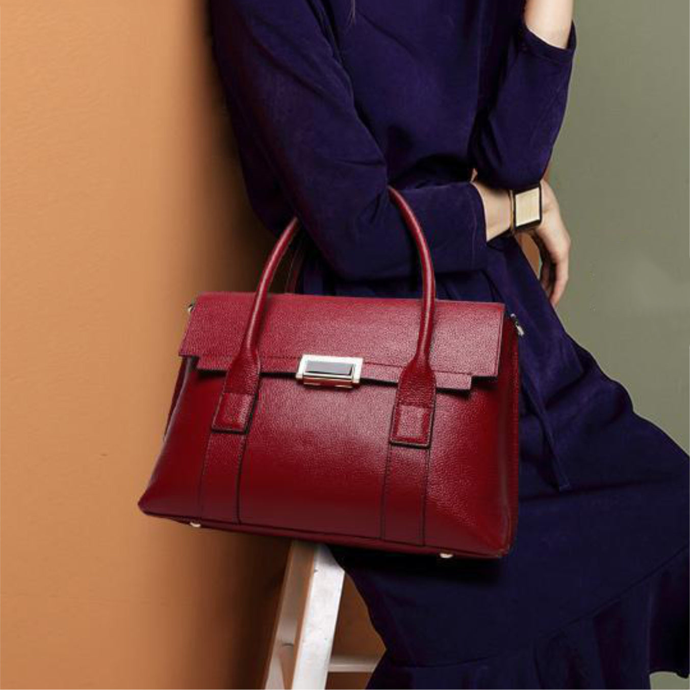 Leather handbag – Model W815