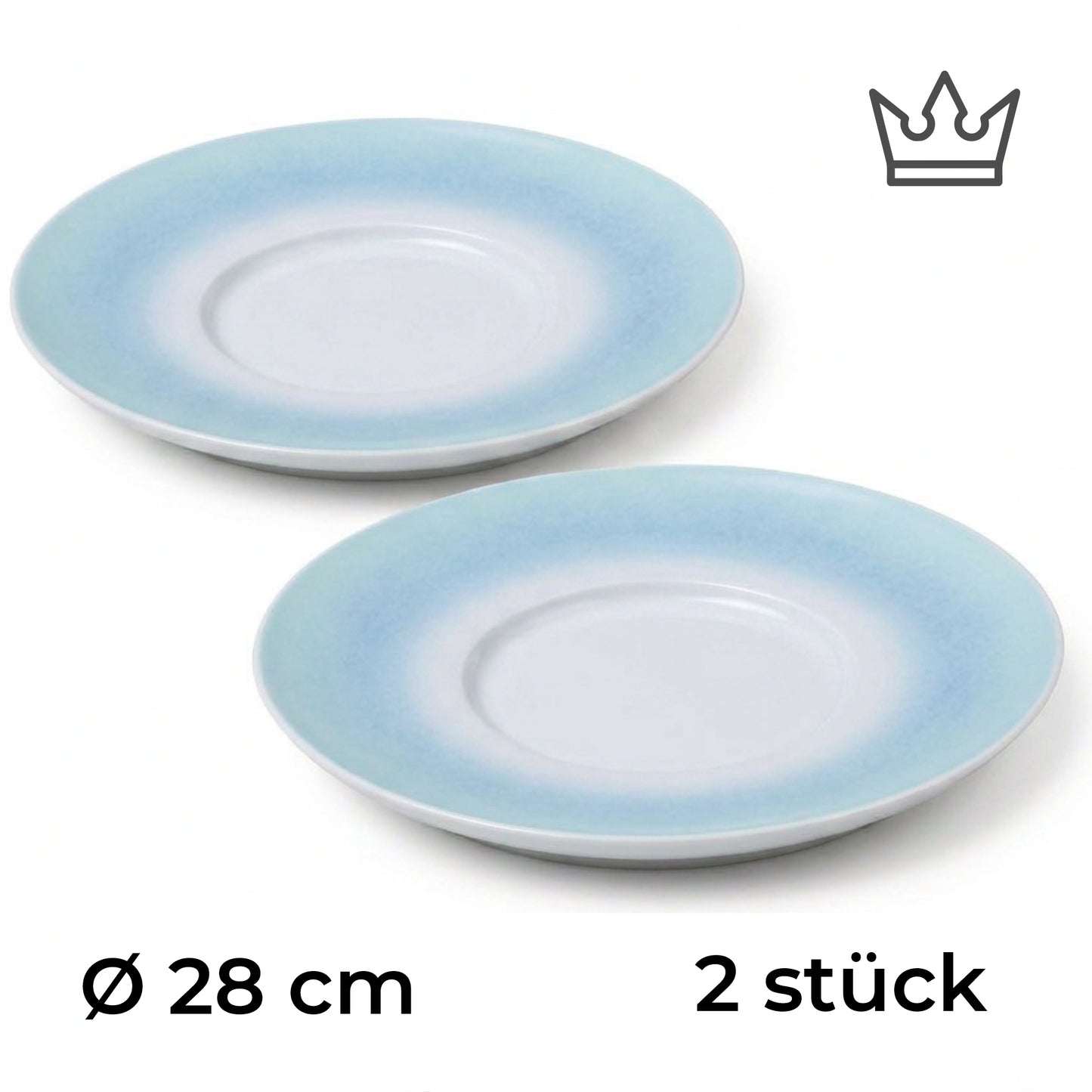 Porcelain plate "Blue" serving – model Porz