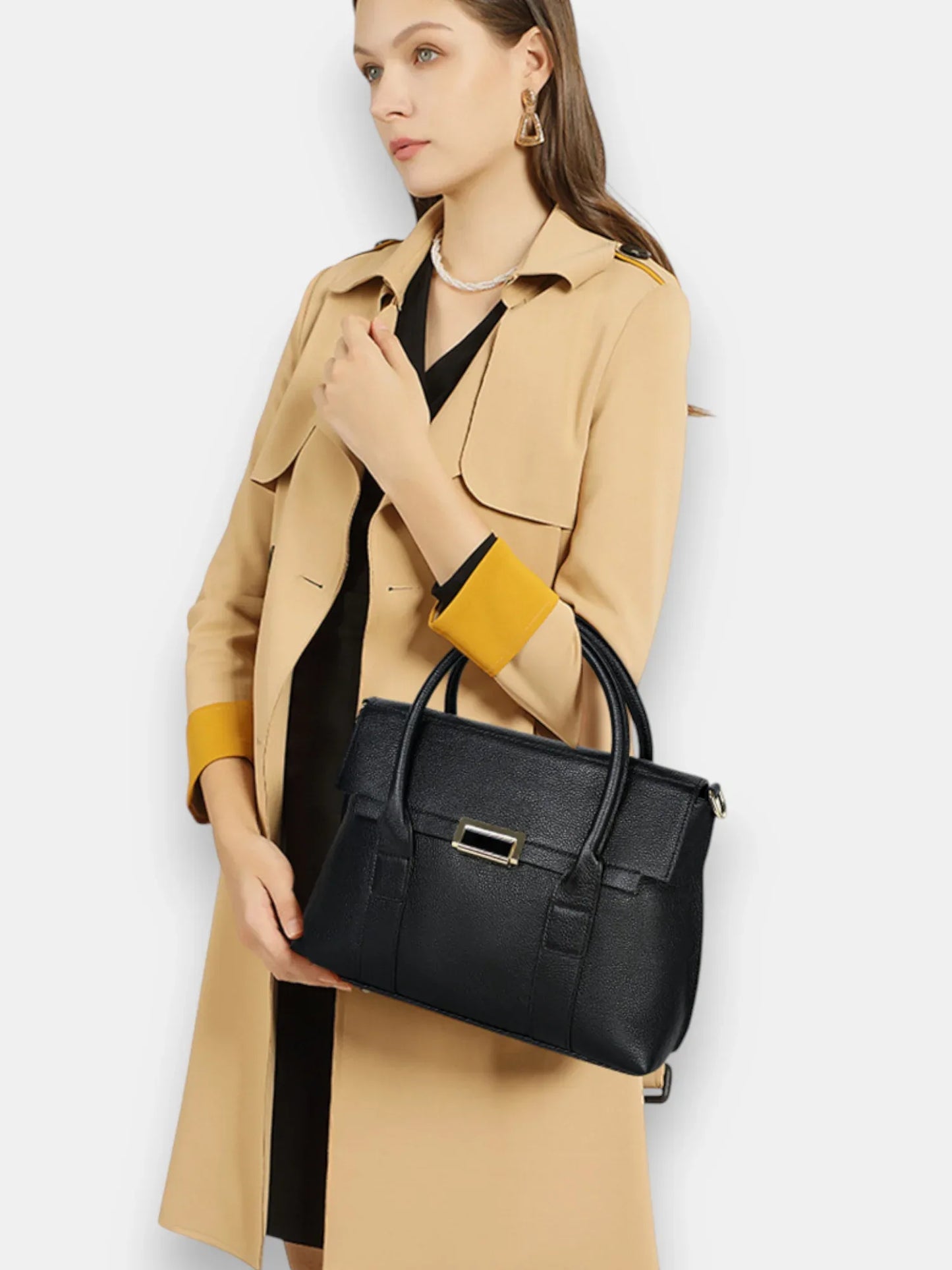 Leder Handtasche "Dahlie" - TOLLzWOOD