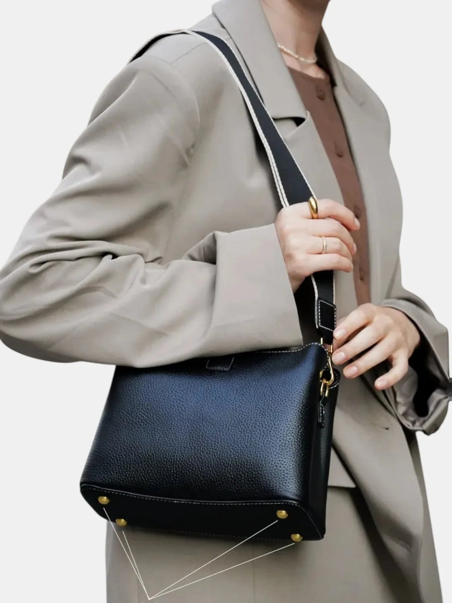 Leder Handtasche "Erika" - TOLLzWOOD
