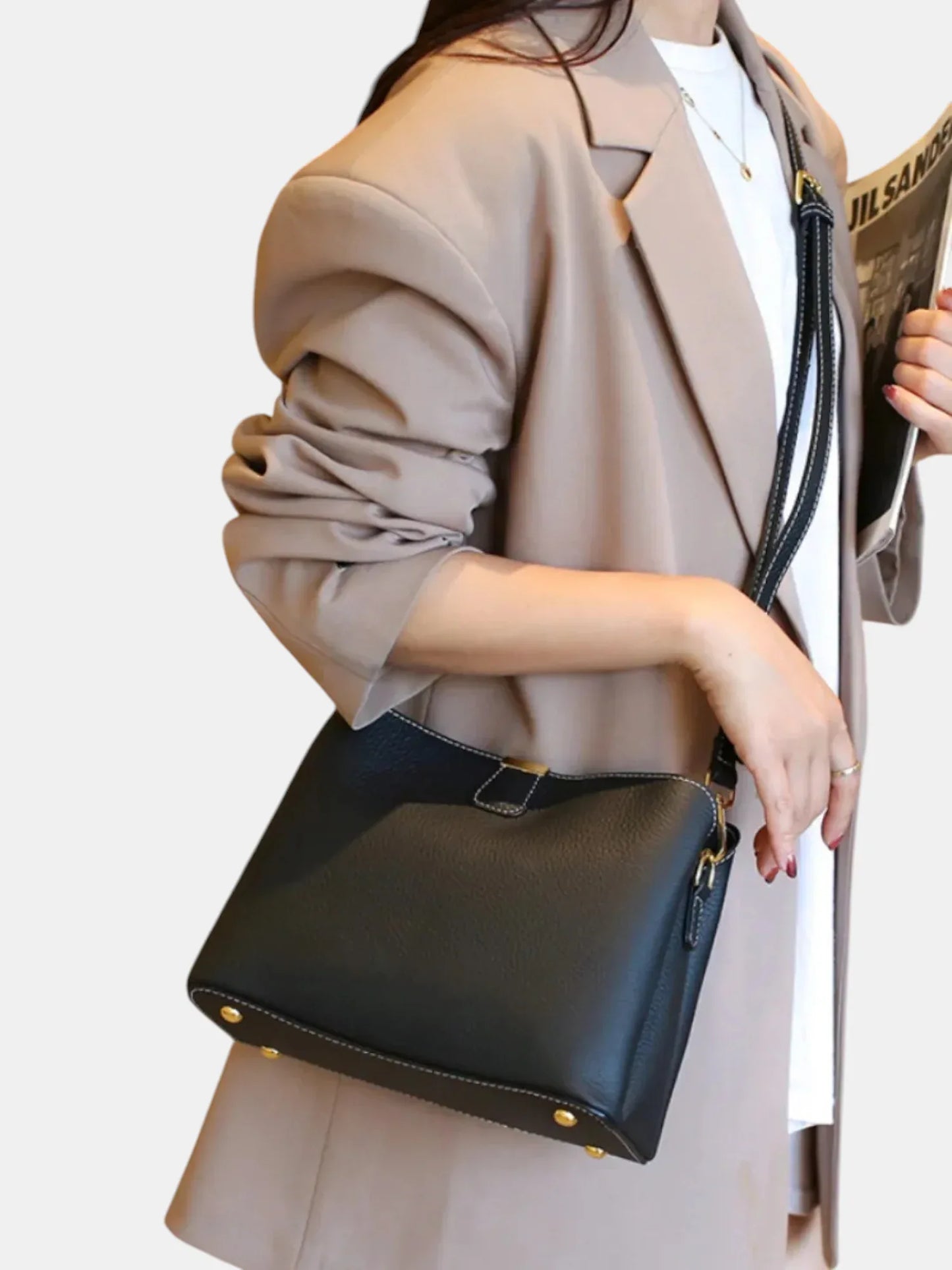 Leder Handtasche "Erika" - TOLLzWOOD