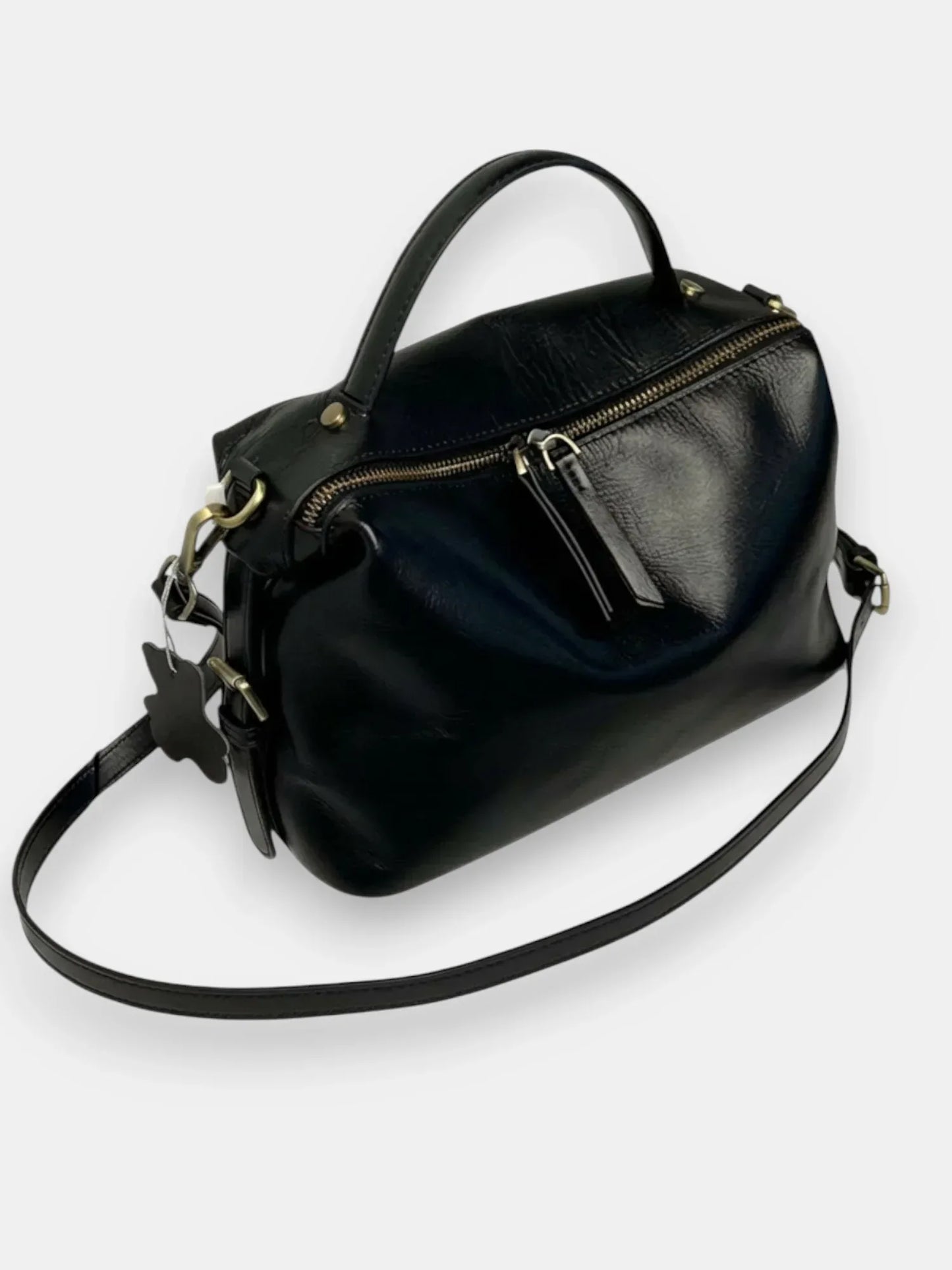 Leder Handtasche "Nelke" - TOLLzWOOD
