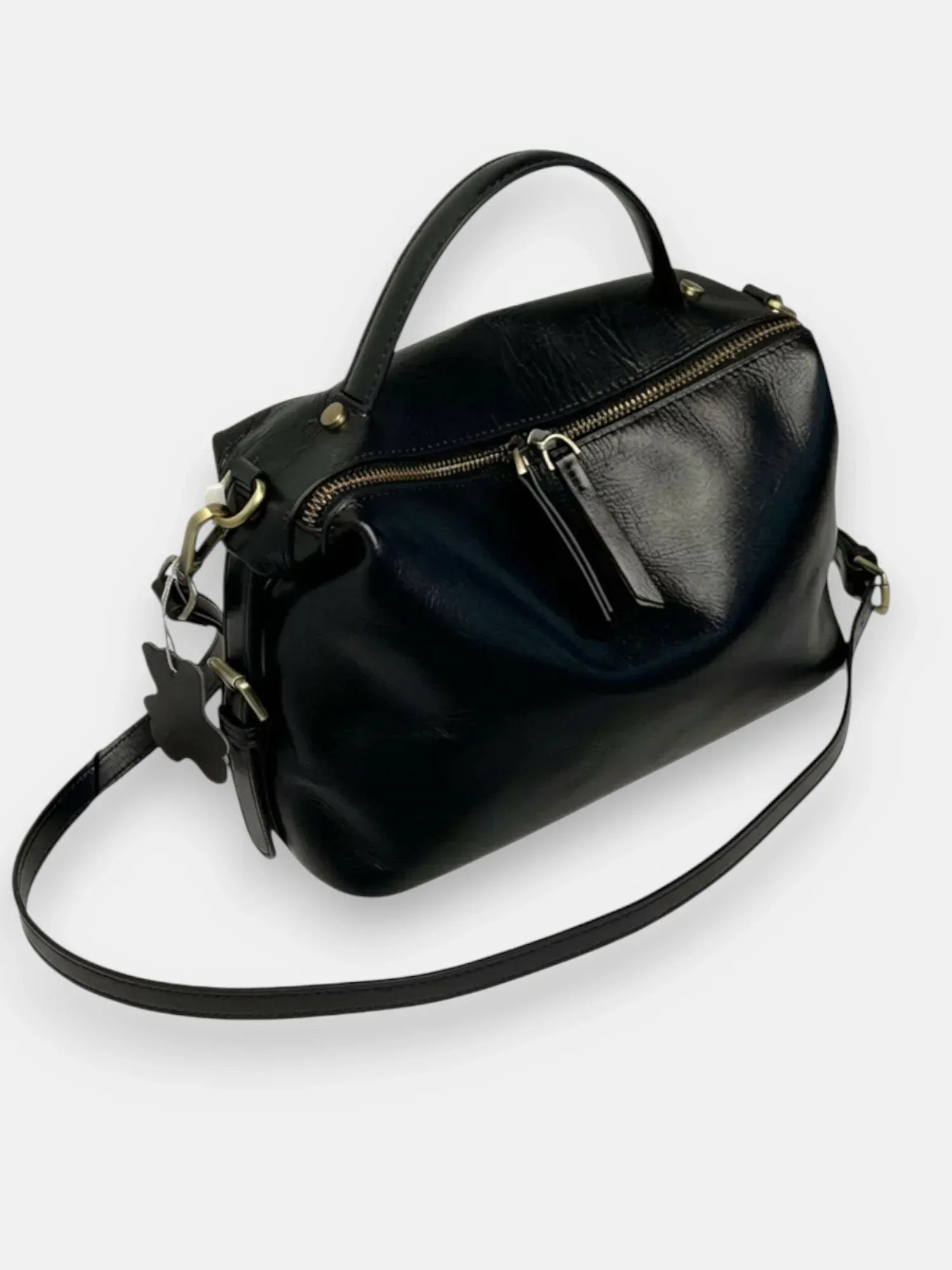 Leder Handtasche "Nelke" - TOLLzWOOD