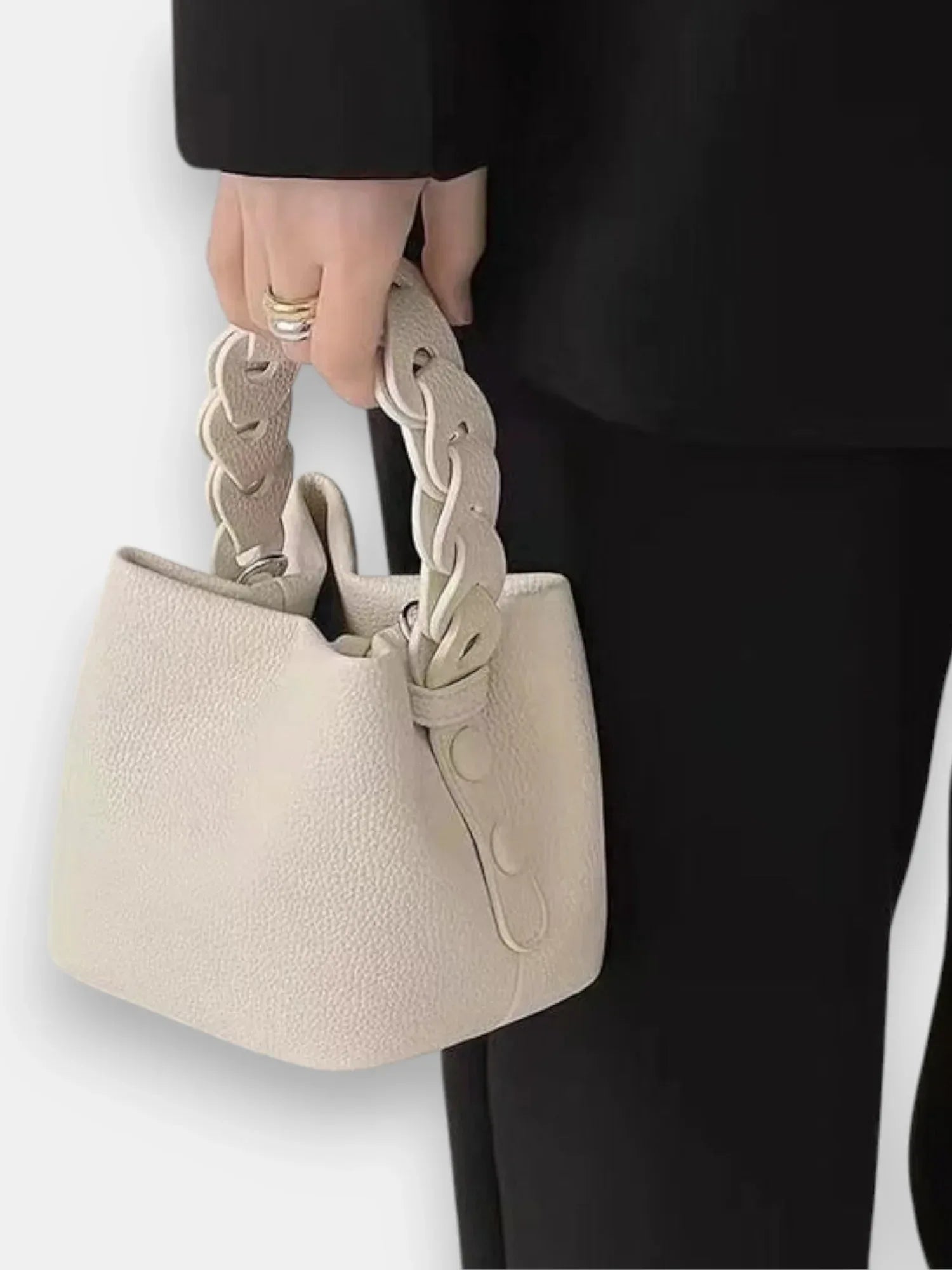 Leder Handtasche "Narzisse" - TOLLzWOOD