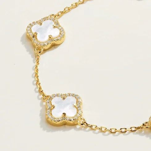 925er Sterlingsilber Armband "Clover" - TOLLzWOOD