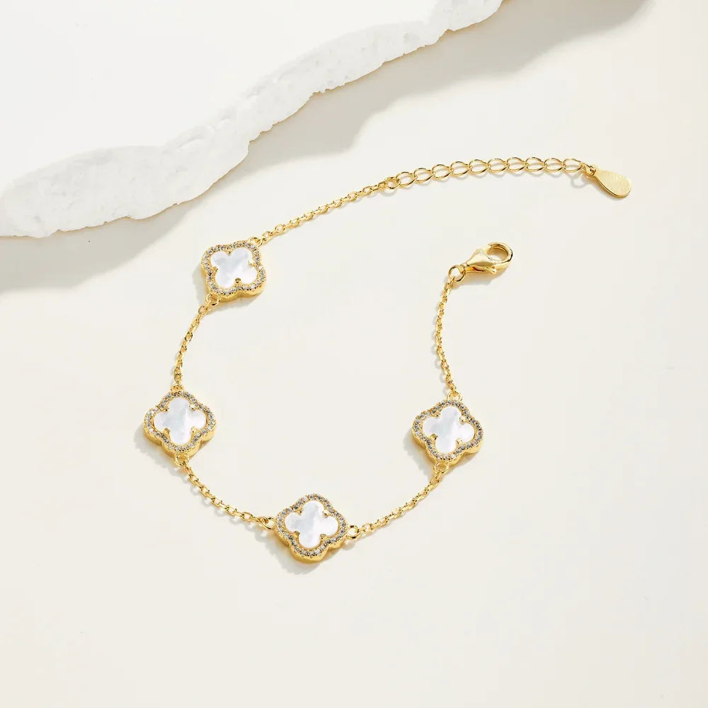 925er Sterlingsilber Armband "Clover" - TOLLzWOOD