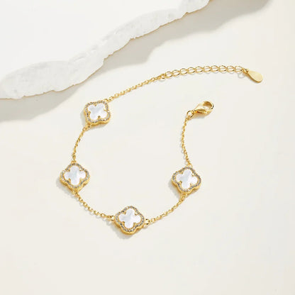 925er Sterlingsilber Armband "Clover" - TOLLzWOOD