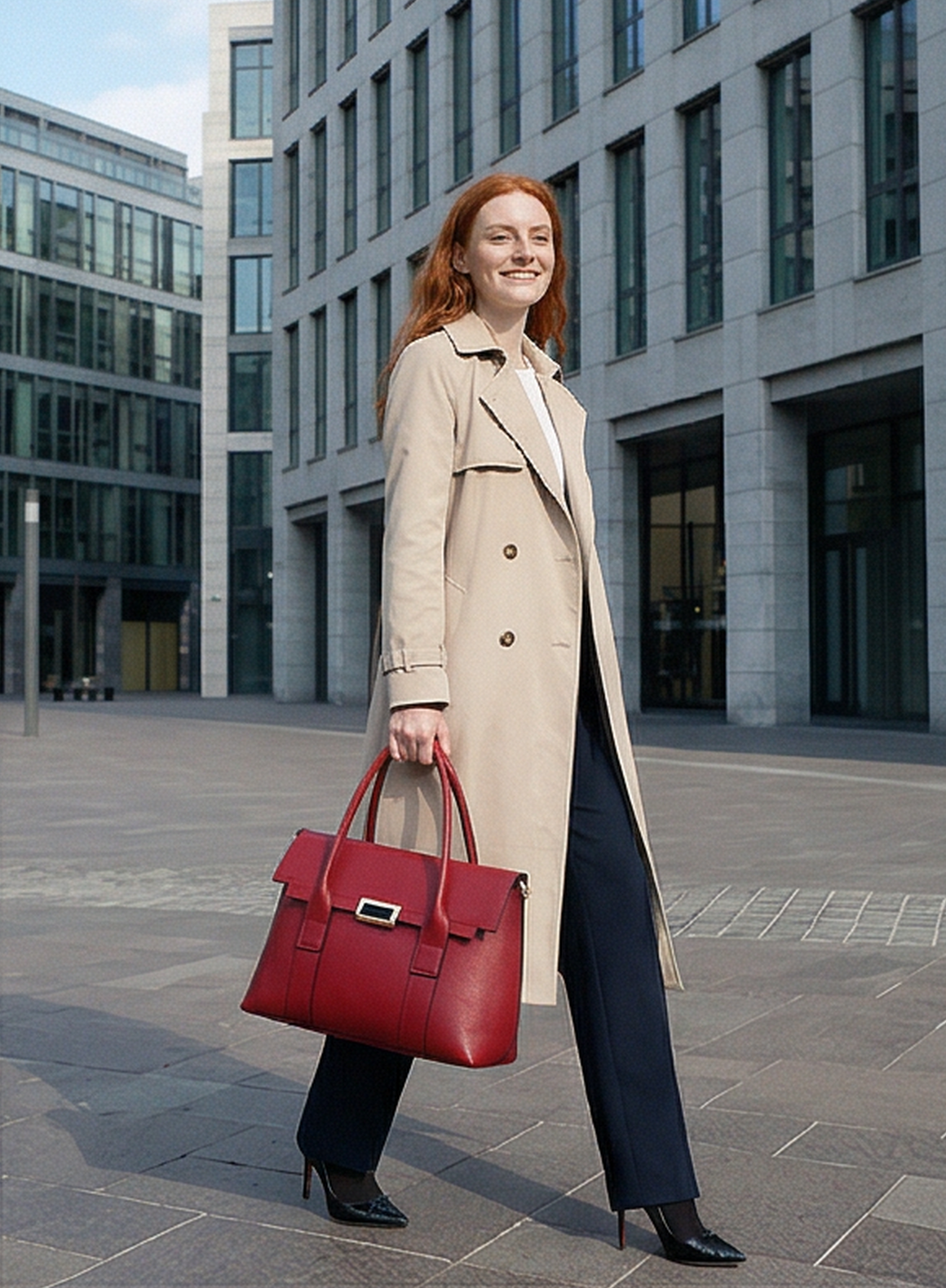 Leder Handtasche "Dahlie"