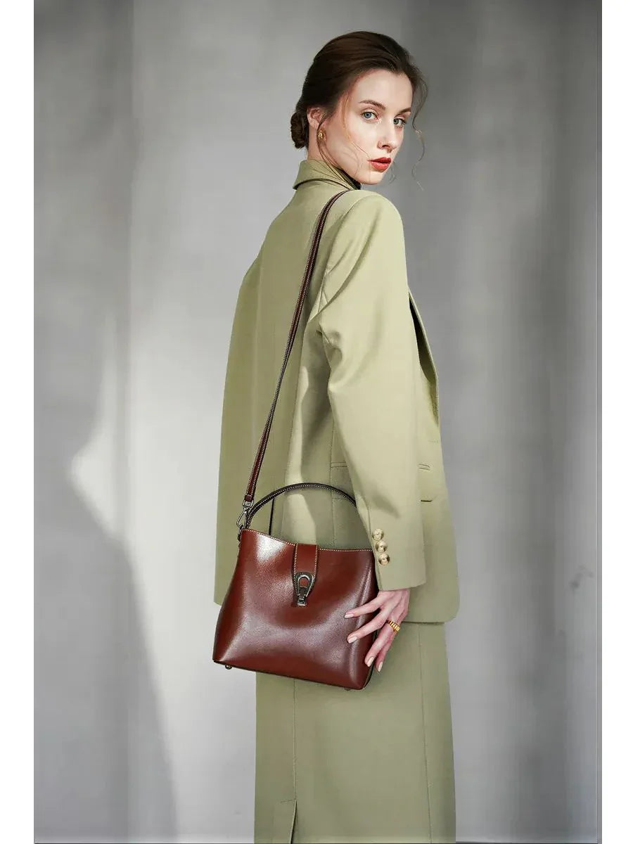 Leder Handtasche "Flora" - TOLLzWOOD