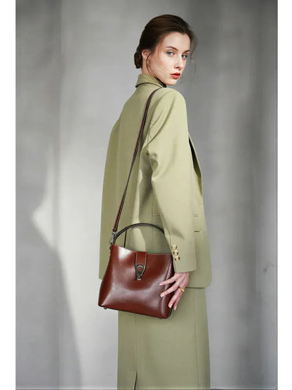 Leder Handtasche "Flora" - TOLLzWOOD