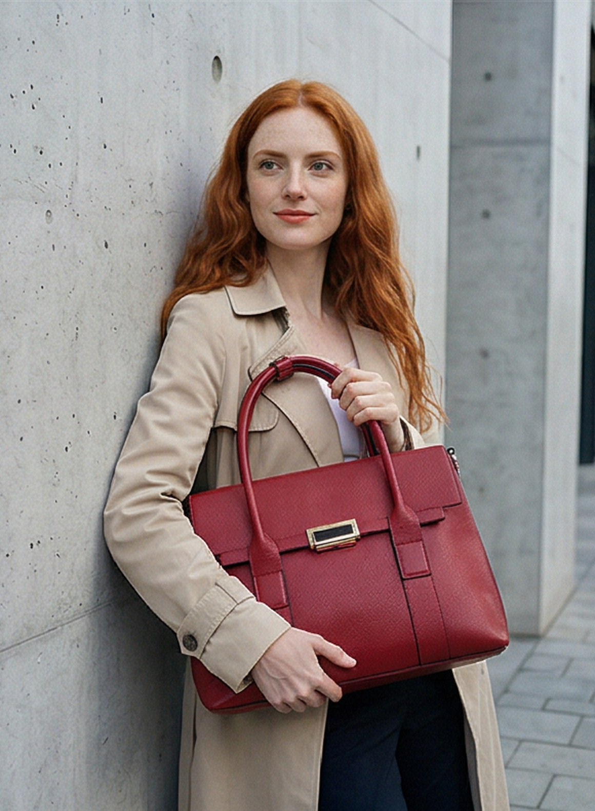 Leder Handtasche "Dahlie"
