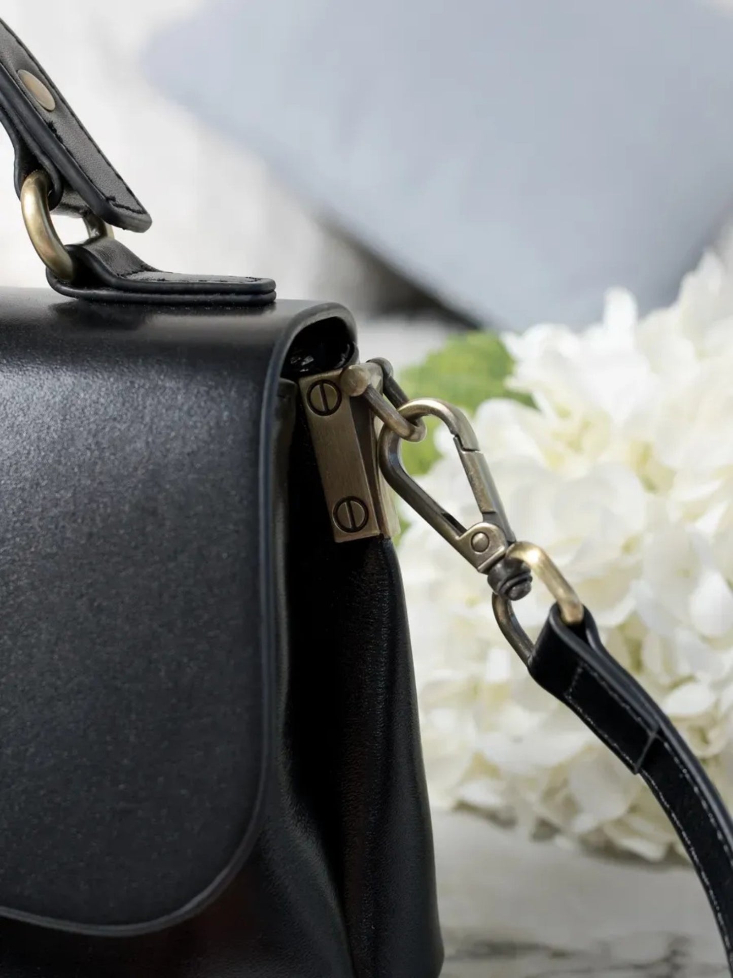 Leder Handtasche "Primel"