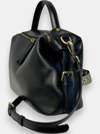 Leder Handtasche "Nelke" - TOLLzWOOD