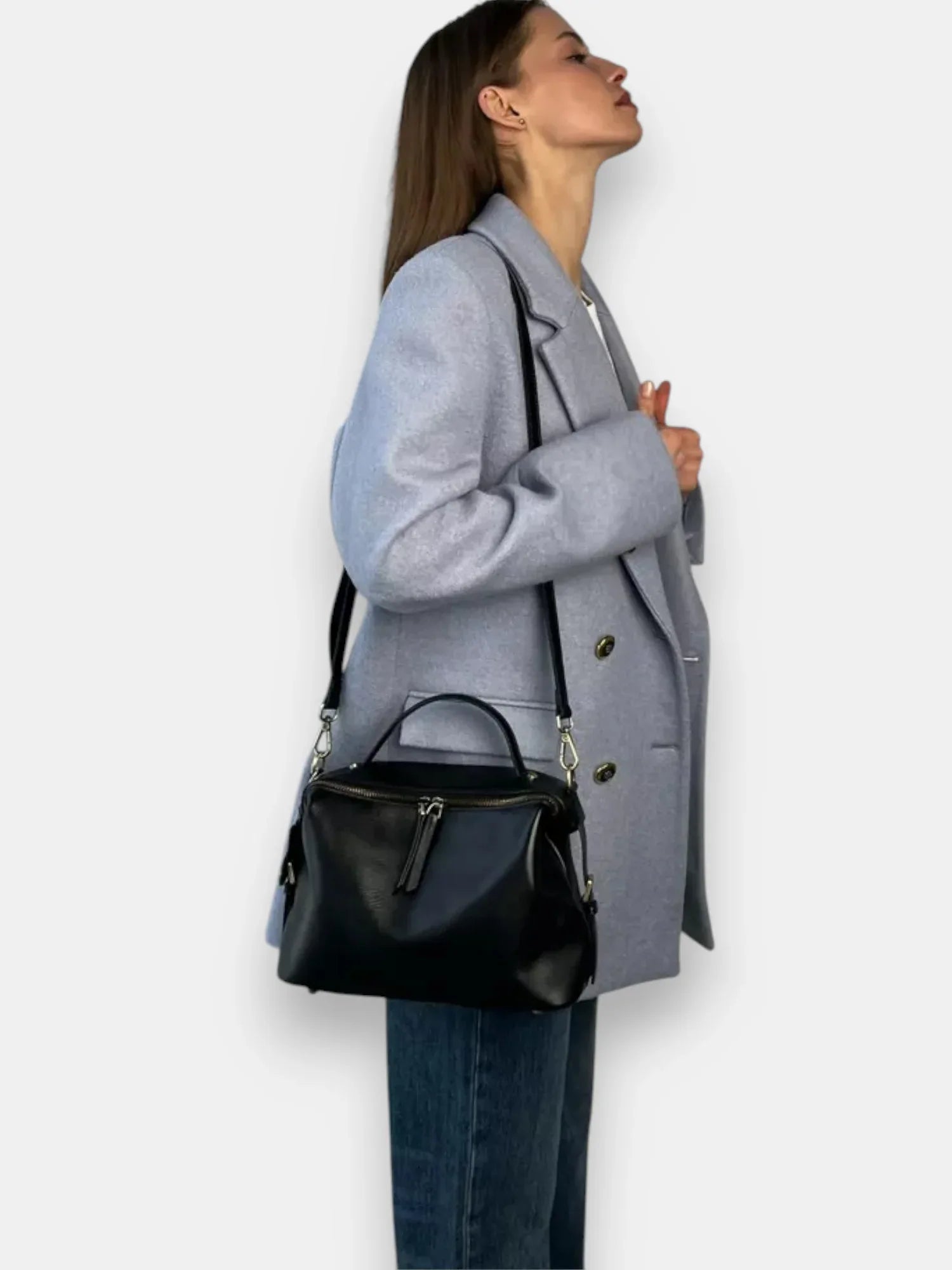 Leder Handtasche "Nelke" - TOLLzWOOD