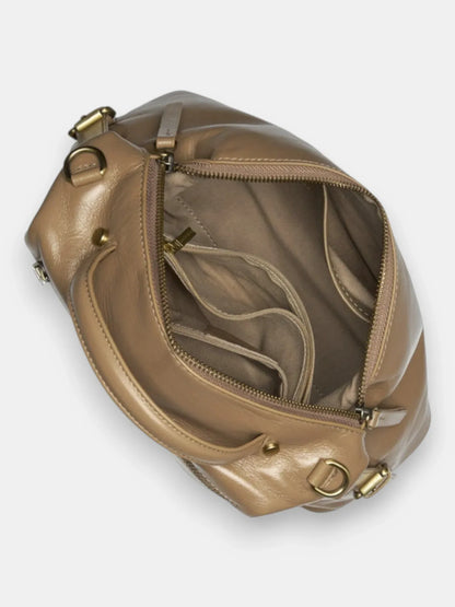 Leder Handtasche "Nelke" - TOLLzWOOD