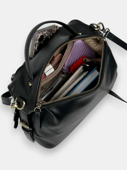 Leder Handtasche "Nelke" - TOLLzWOOD