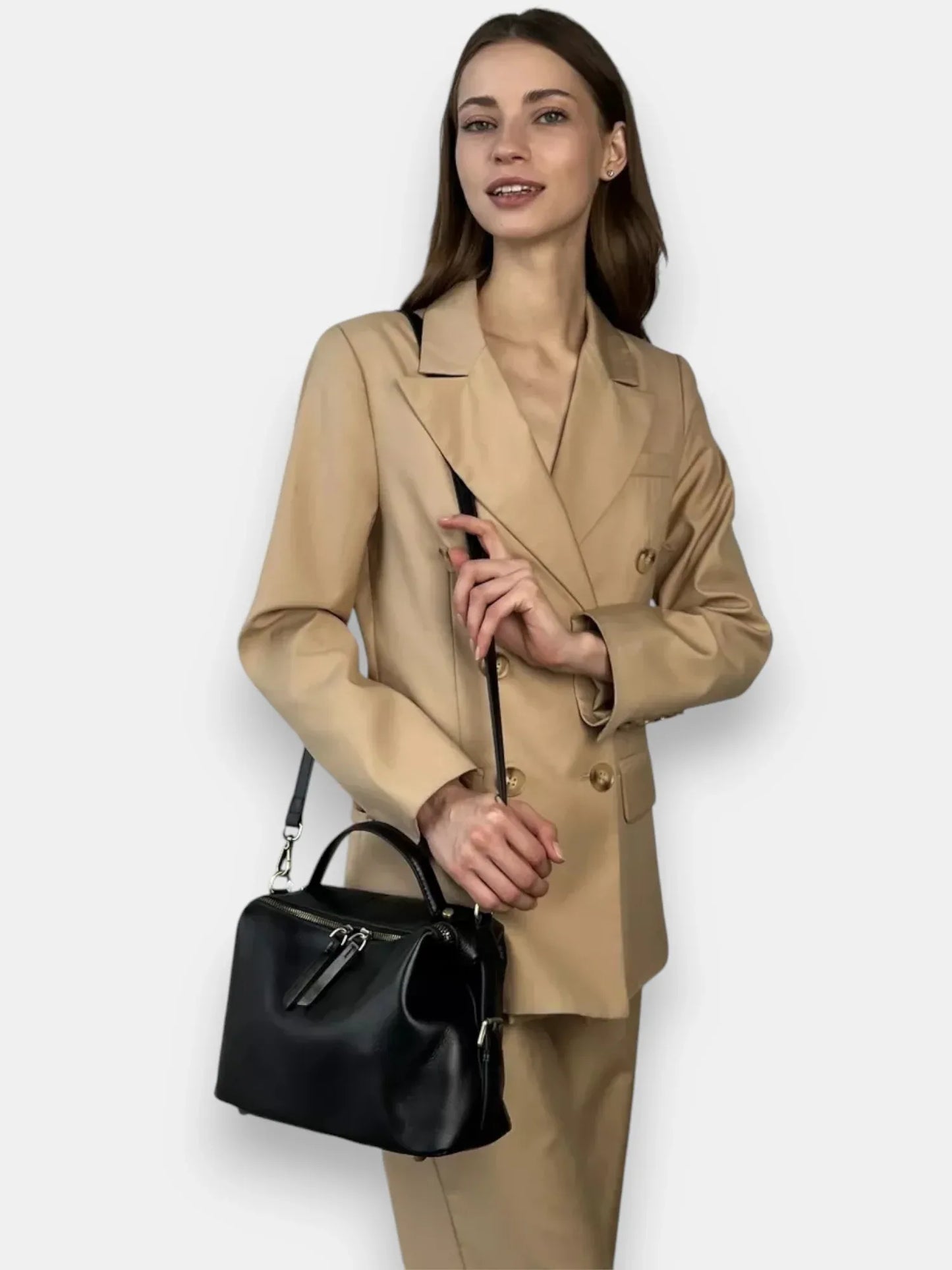 Leder Handtasche "Nelke" - TOLLzWOOD