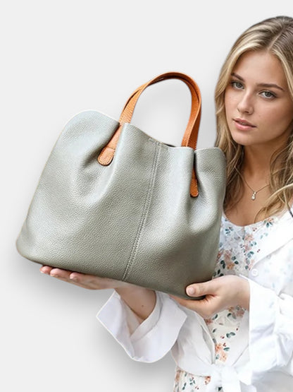 Leder Handtasche "Mimose"