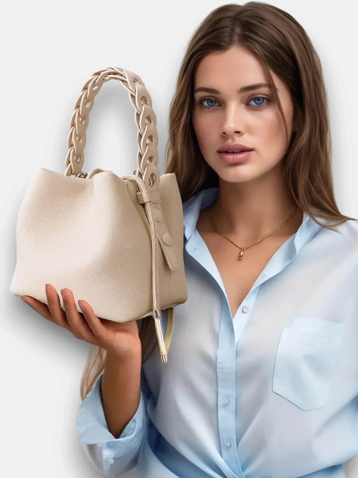 Leder Handtasche "Narzisse" - TOLLzWOOD