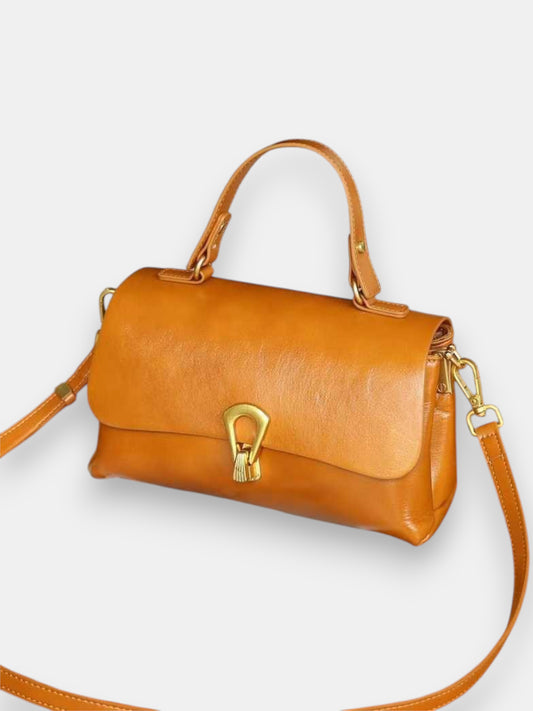 Leder Handtasche "Primel"