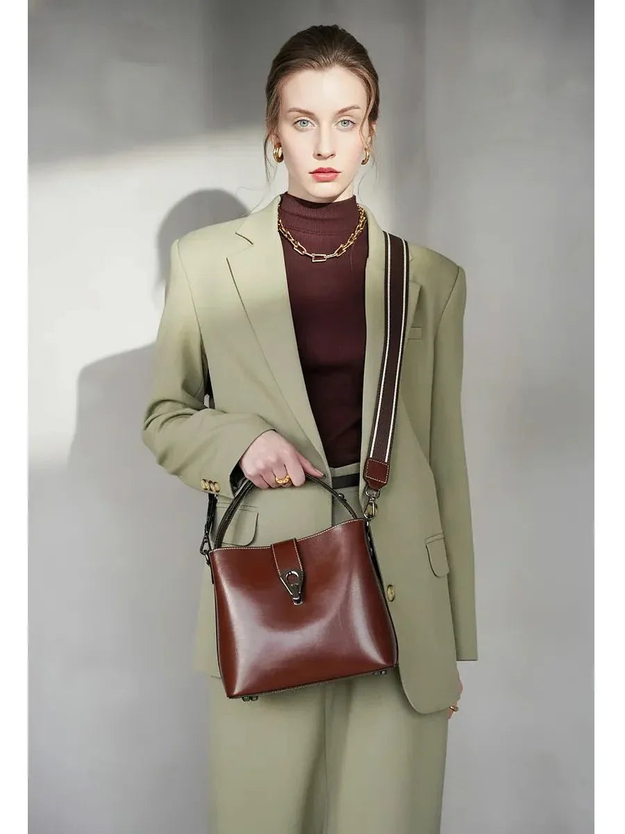 Leder Handtasche "Flora" - TOLLzWOOD