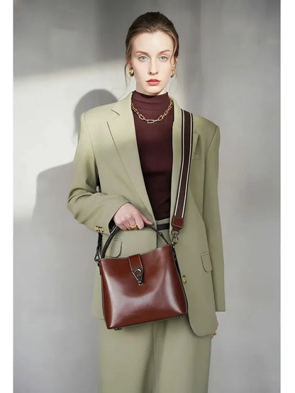 Leder Handtasche "Flora" - TOLLzWOOD