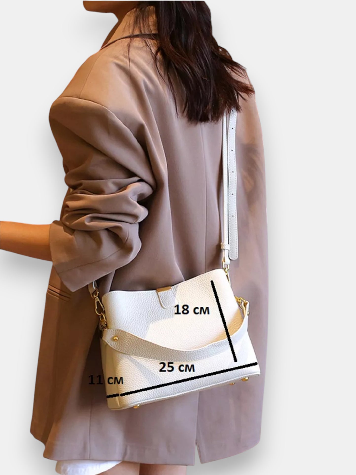 Leder Handtasche "Erika"