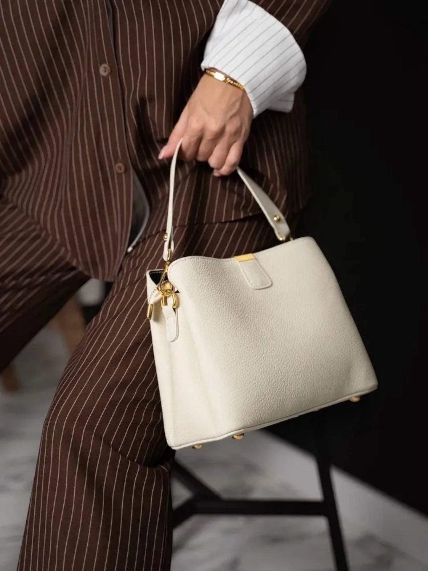 Leder Handtasche "Erika"