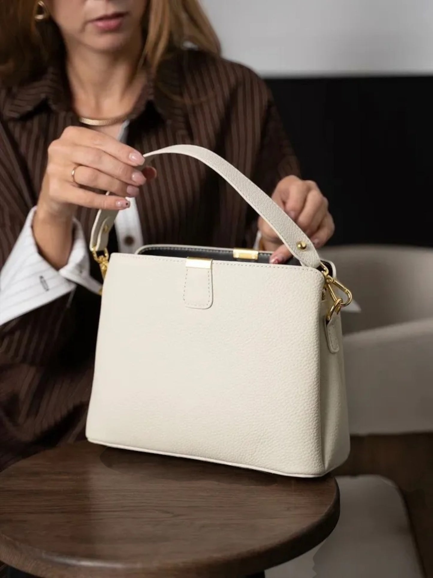 Leder Handtasche "Erika"