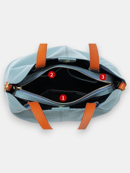 Leder Handtasche "Mimose"