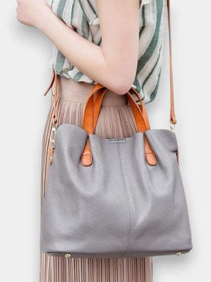 Leder Handtasche "Mimose"