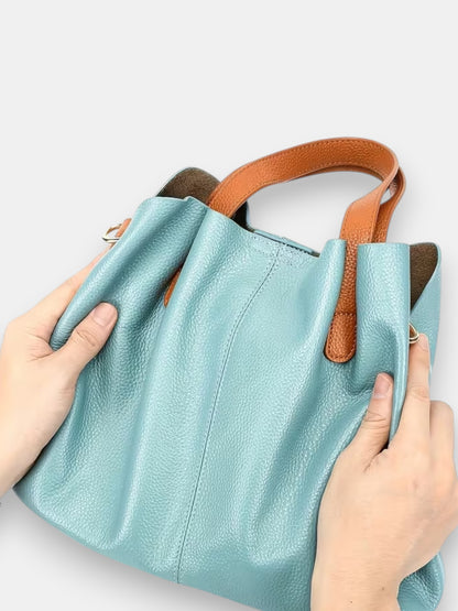 Leder Handtasche "Mimose"