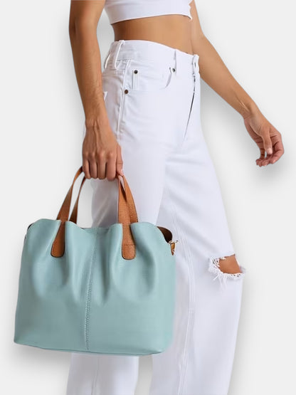 Leder Handtasche "Mimose"