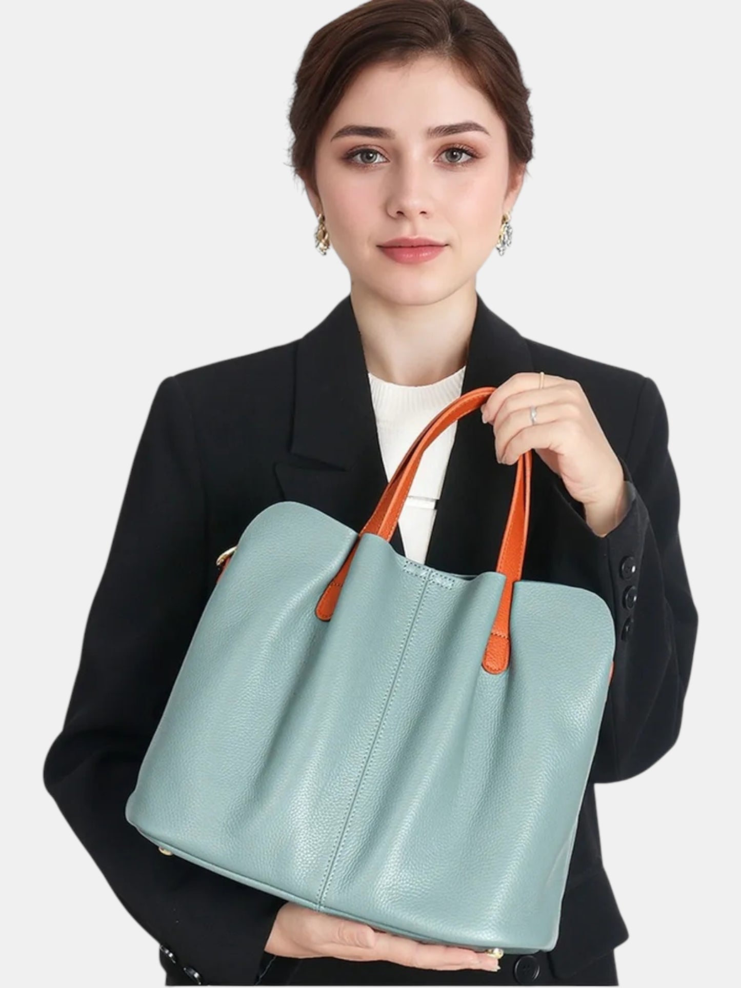 Leder Handtasche "Mimose"