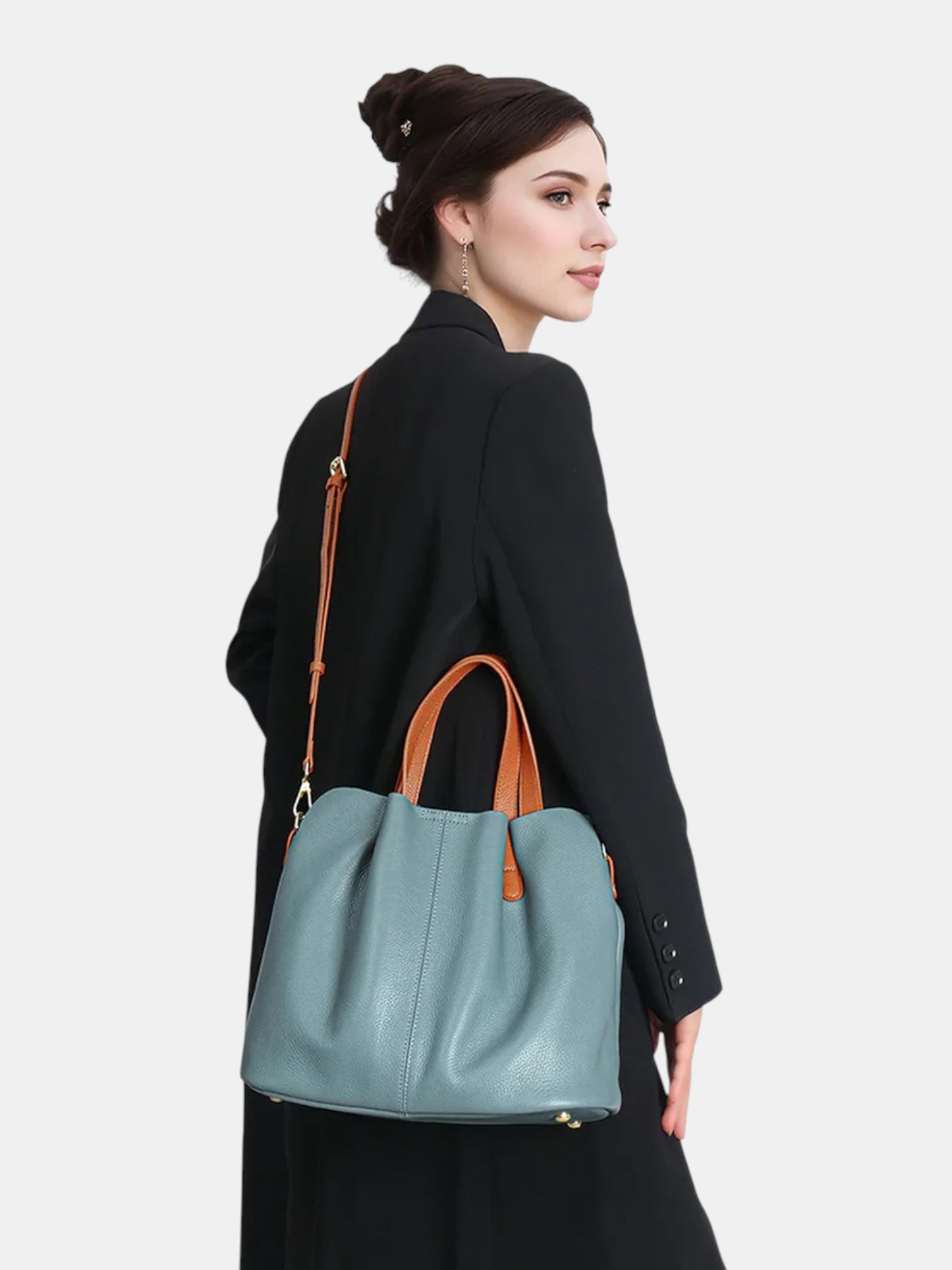 Leder Handtasche "Mimose"