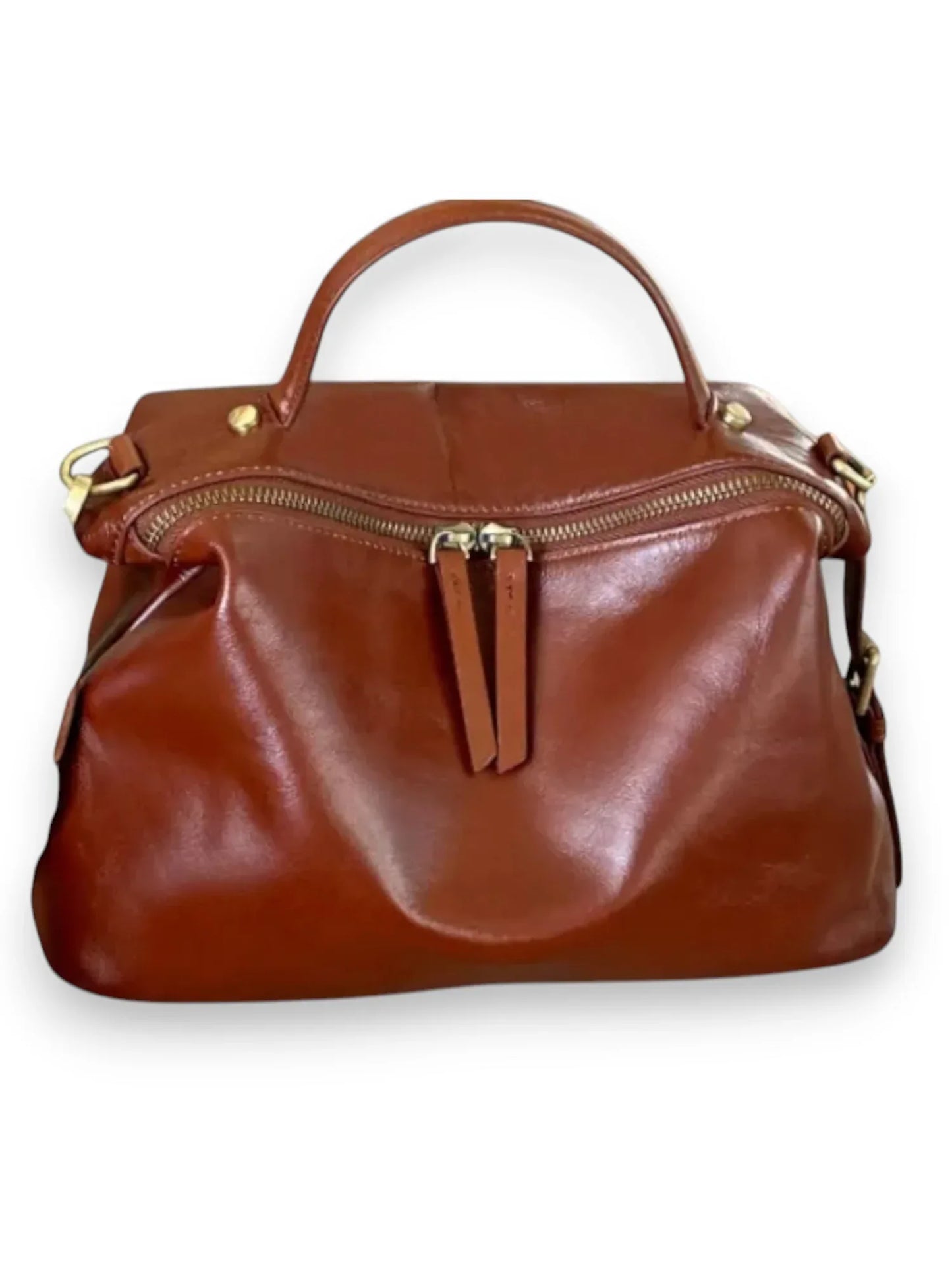 Leder Handtasche "Nelke" - TOLLzWOOD