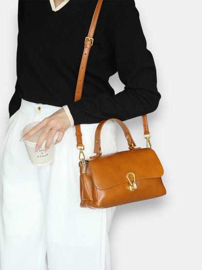 Leder Handtasche "Primel"