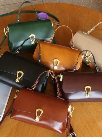 Leder Handtasche "Primel"