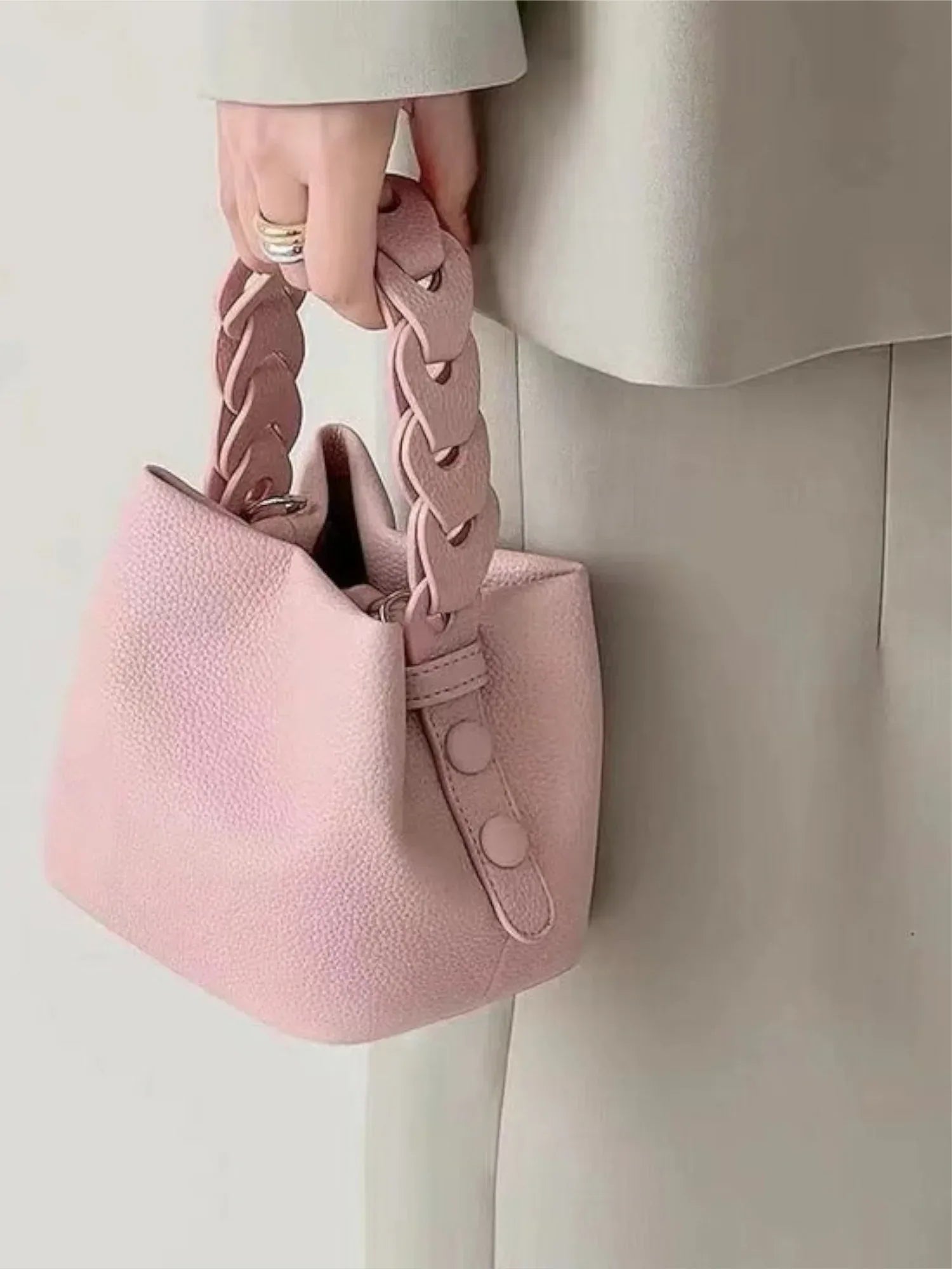 Leder Handtasche "Narzisse" - TOLLzWOOD