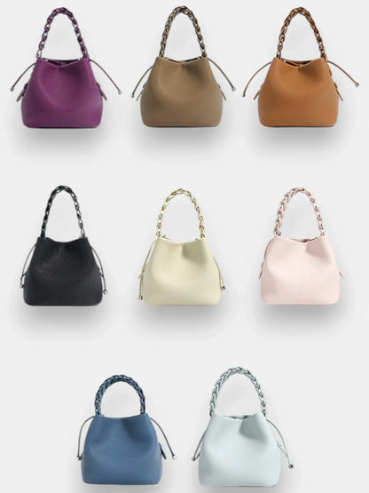 Leder Handtasche "Narzisse" - TOLLzWOOD