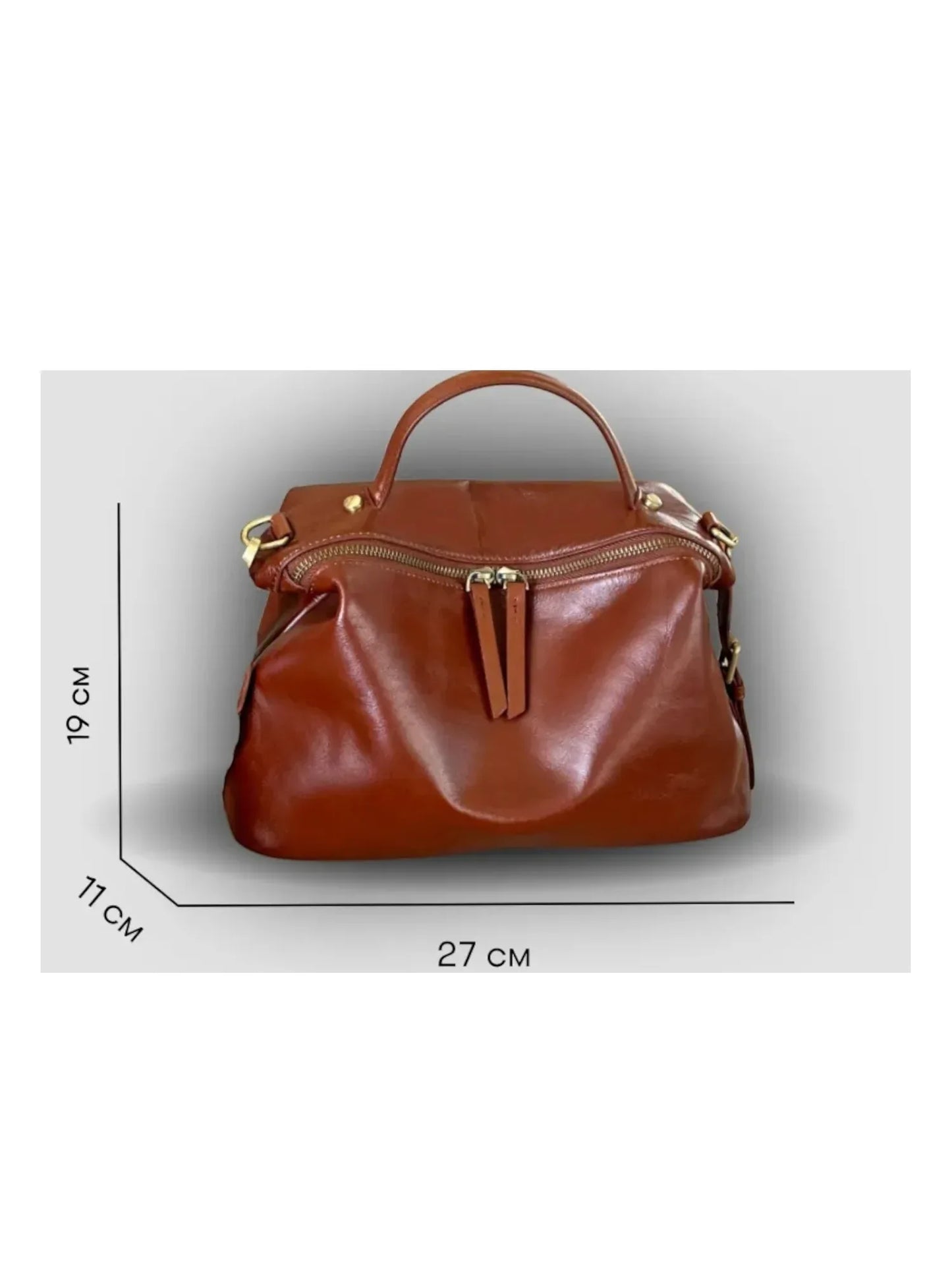 Leder Handtasche "Nelke" - TOLLzWOOD