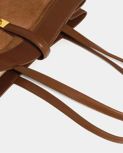 Braune Leder-Handtasche – Model 7521 - TOLLzWOOD