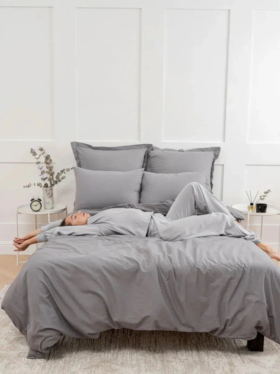 Bettwäsche Set, Grau - TOLLzWOOD