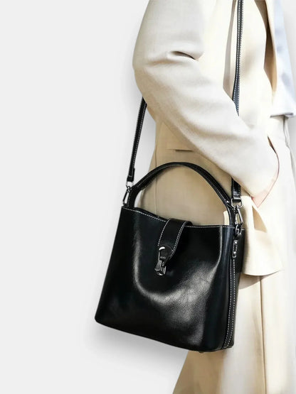 Leder Handtasche "Flora" - TOLLzWOOD