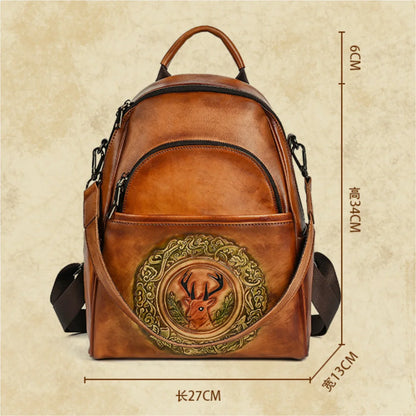 Leder Rucksack "Element" - TOLLzWOOD