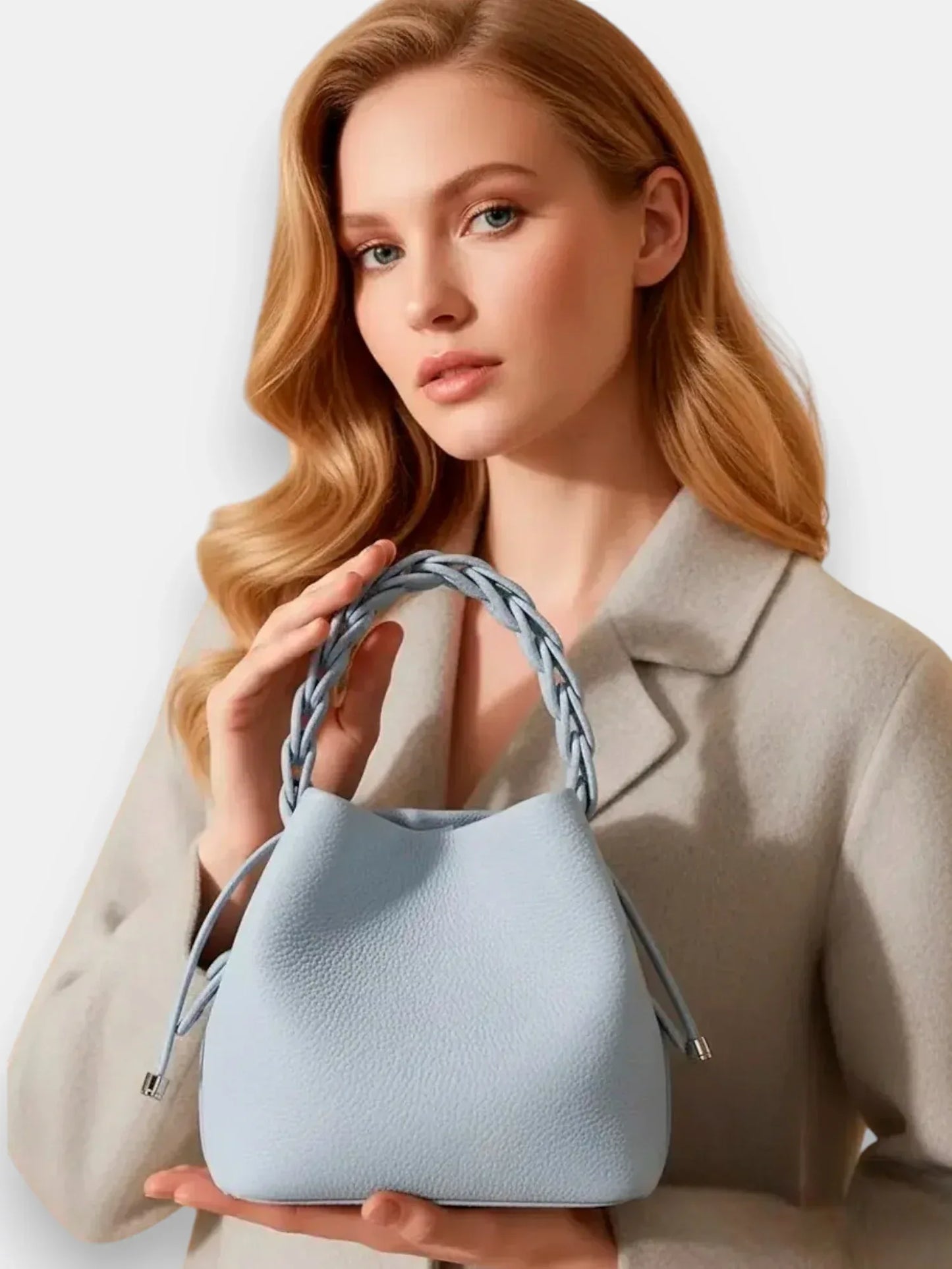 Leder Handtasche "Narzisse" - TOLLzWOOD