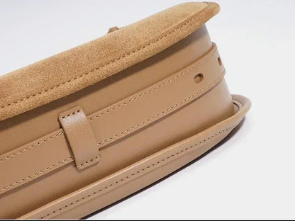 Leder Handtasche "Mohn" - TOLLzWOOD