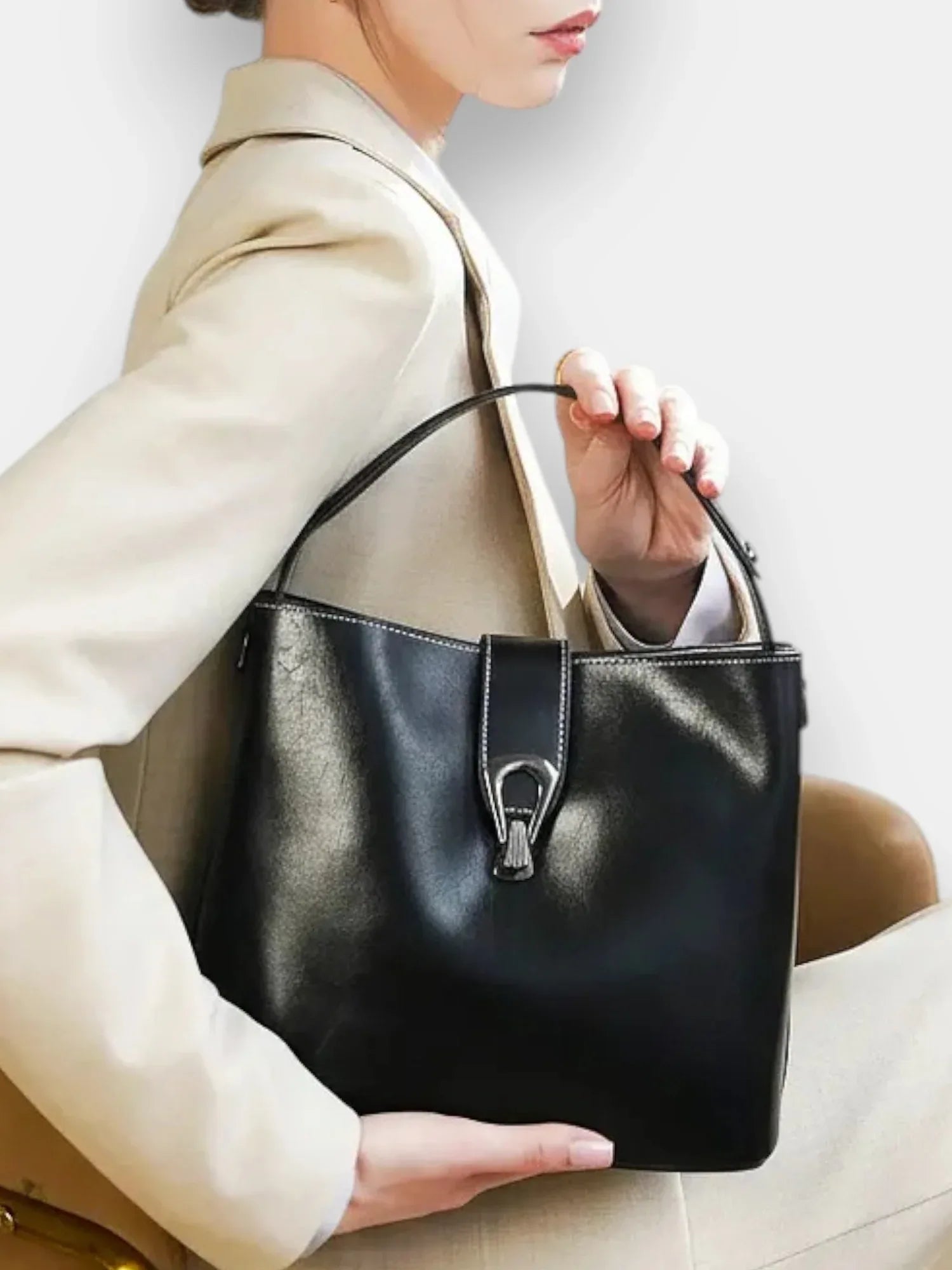 Leder Handtasche "Flora" - TOLLzWOOD