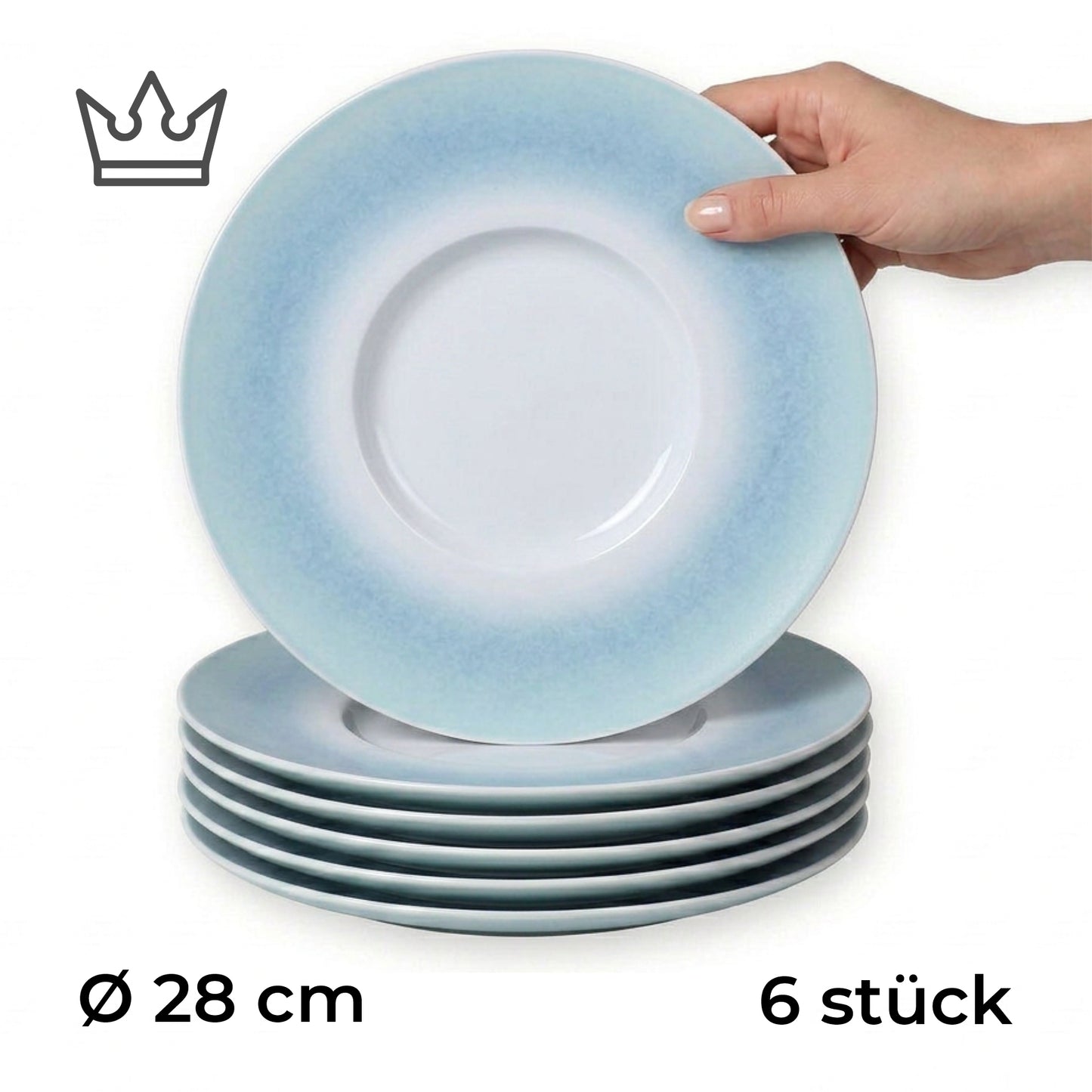 Porcelain plate "Blue" serving – model Porz