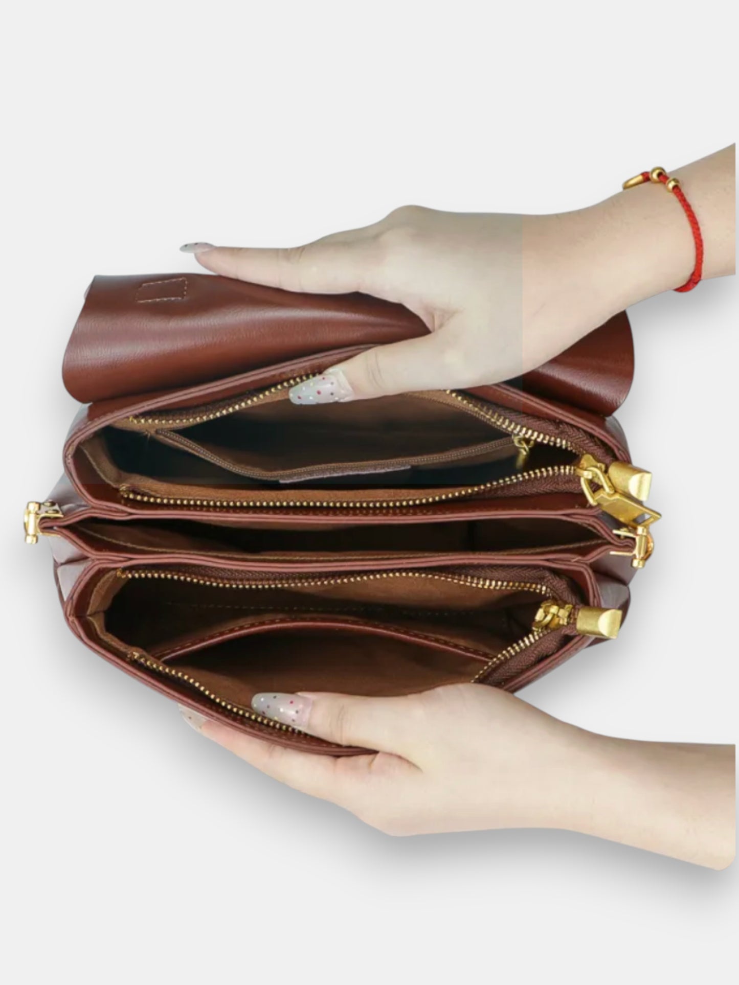 Leder Handtasche "Primel"